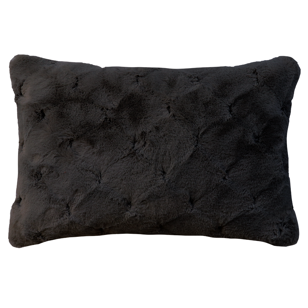 VALENTINA BLACK FAUX FUR CUSHIONS