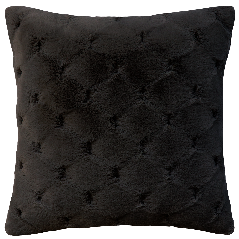 VALENTINA BLACK FAUX FUR CUSHIONS